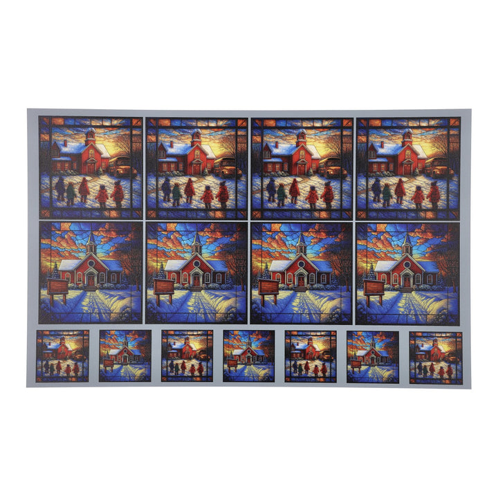 PatternPly® Full Coverage Schoolhouse In Winter 2 sizes