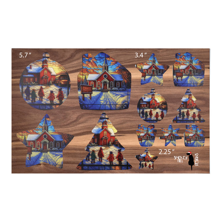 PatternPly® Full Coverage Schoolhouse In Winter 3 sizes