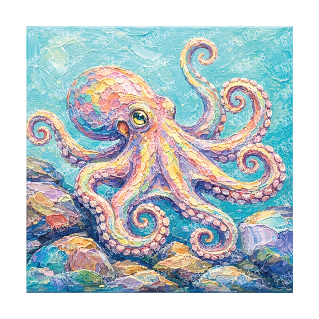 PatternPly® Transparent Sea Life Series Volume 1 Pastel Sea Life Series 13 art scene artwork