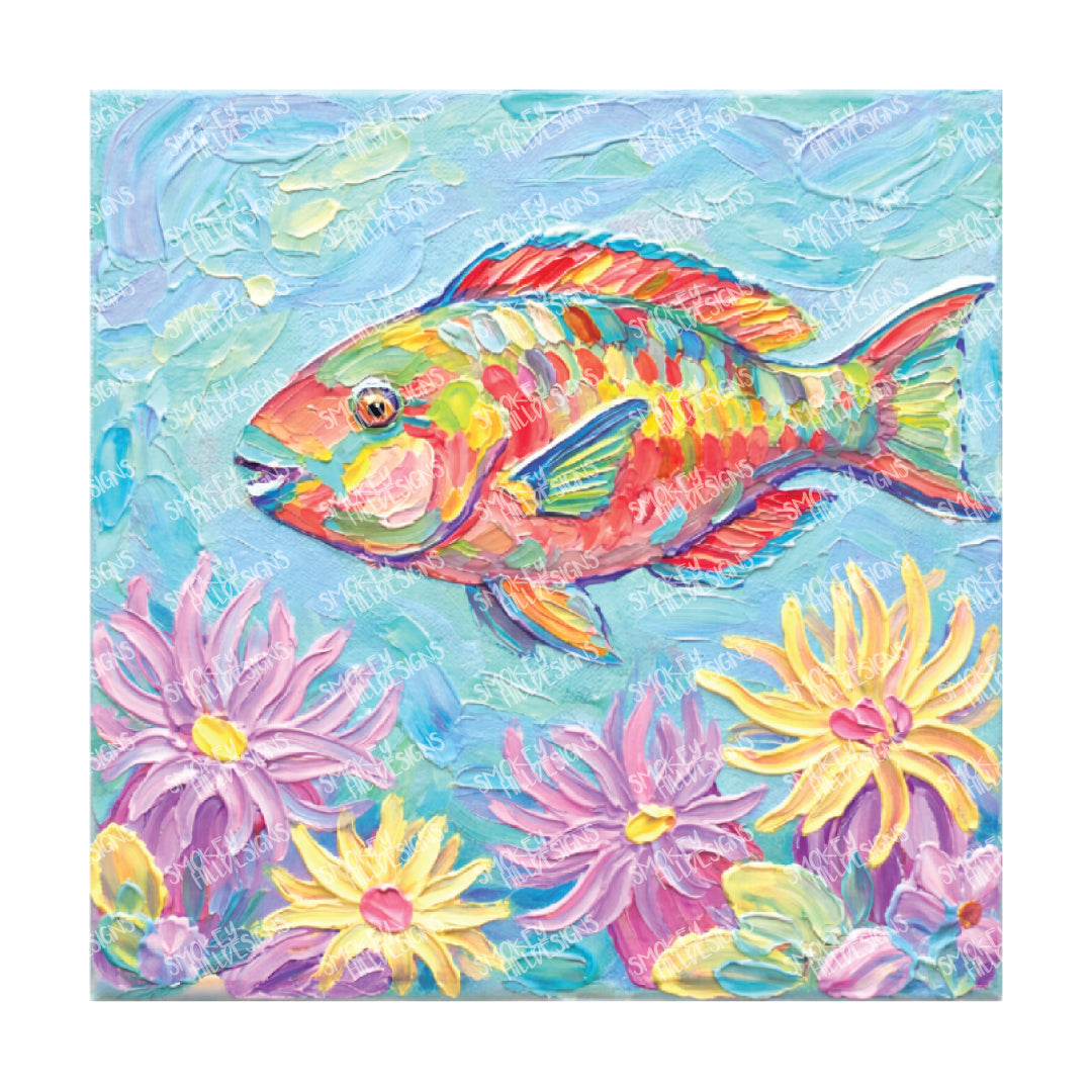 PatternPly® Full Coverage Sea Life Series Volume 1 Pastel Sea Life Series 17 art scene artwork