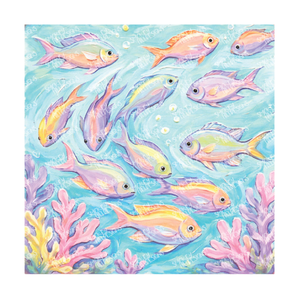 PatternPly® Transparent Sea Life Series Volume 1 Pastel Sea Life Series 20 art scene artwork