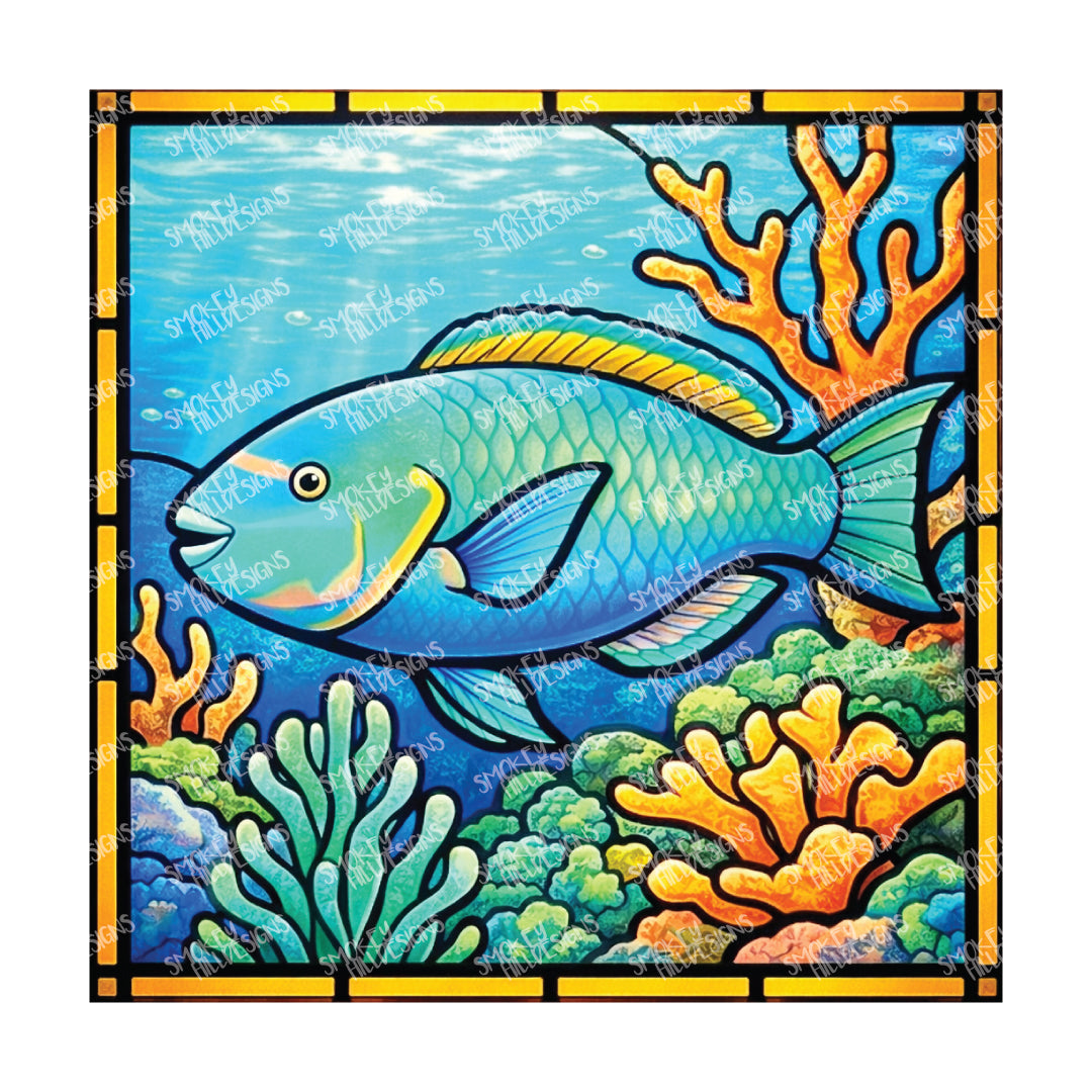 PatternPly® Full Coverage Sea Life Series Volume 2 Vibrant Sea Life Series 13 art scene artwork