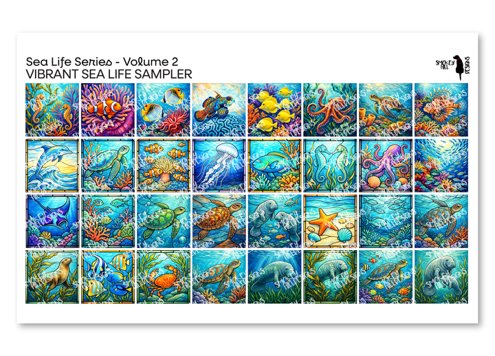 PatternPly® Transparent Sea Life Volume 2 Vibrant Sea Life Sampler