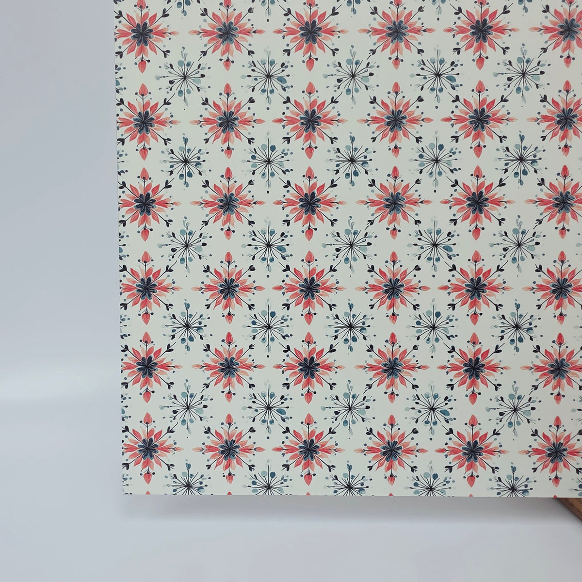 PatternPly® Full Coverage Shabby Snowflakes sheet showing the pattern