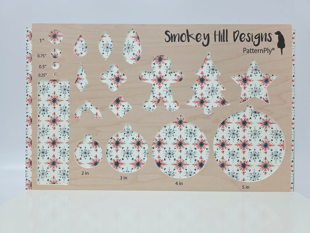 PatternPly® Full Coverage Shabby Snowflakes