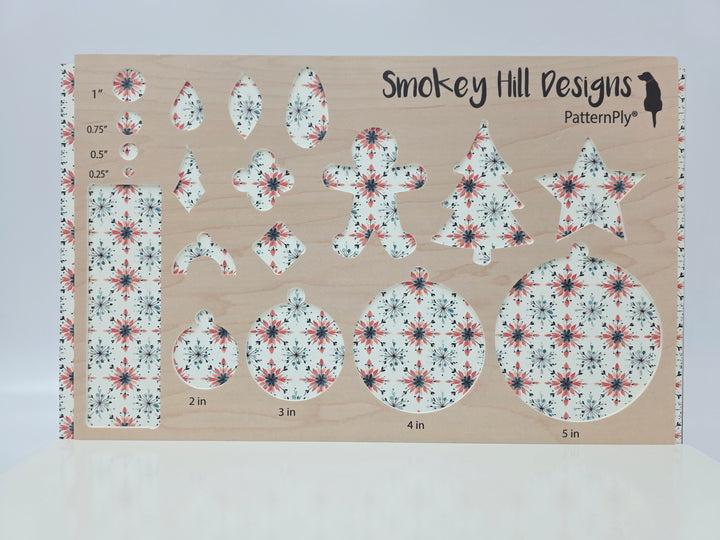 PatternPly® Full Coverage Shabby Snowflakes