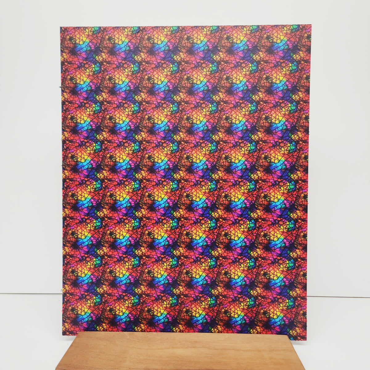 PatternPly® 19x24" Shattered Rainbow Glass Original Scale sheet showing the pattern