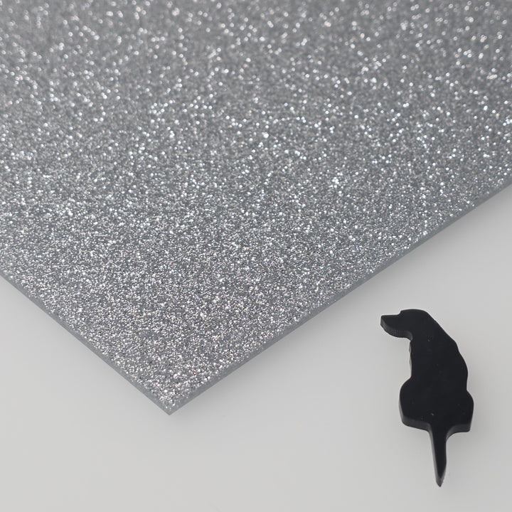 1/8" Silver Glitter Acrylic Sheet