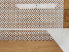 PatternPly® Scattered Simple Flowers WHITE sheet showing the pattern