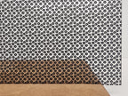 PatternPly® Scattered Simple Flowers BLACK sheet showing the pattern