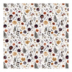 PatternPly® Scattered Skull Floral sheet showing the pattern