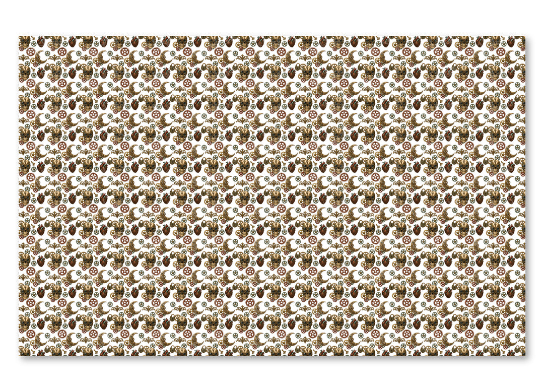 PatternPly® Scattered Skulls and Cogs