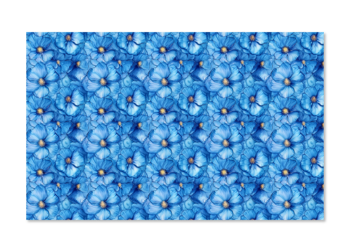 PatternPly® Full Coverage Sky Blue Floral product photo 2