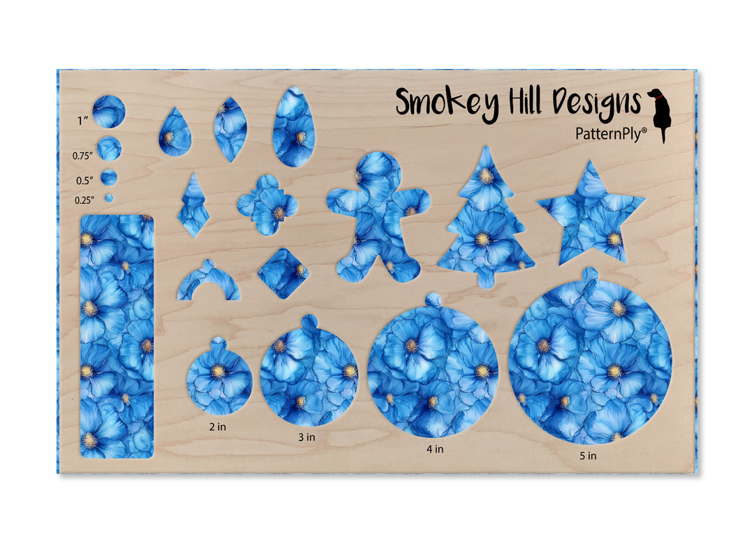 PatternPly® Full Coverage Sky Blue Floral