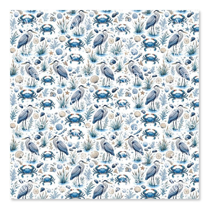 PatternPly® Scattered Blue Crab And Heron Micro