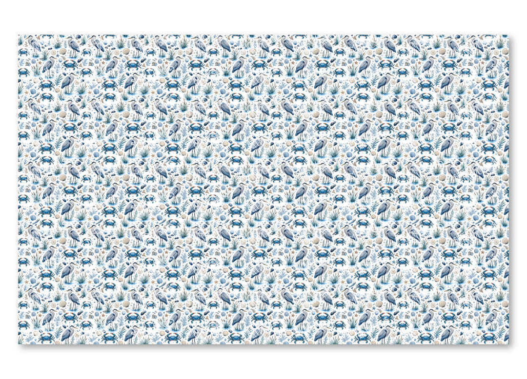 PatternPly® Scattered Blue Crab And Heron Micro