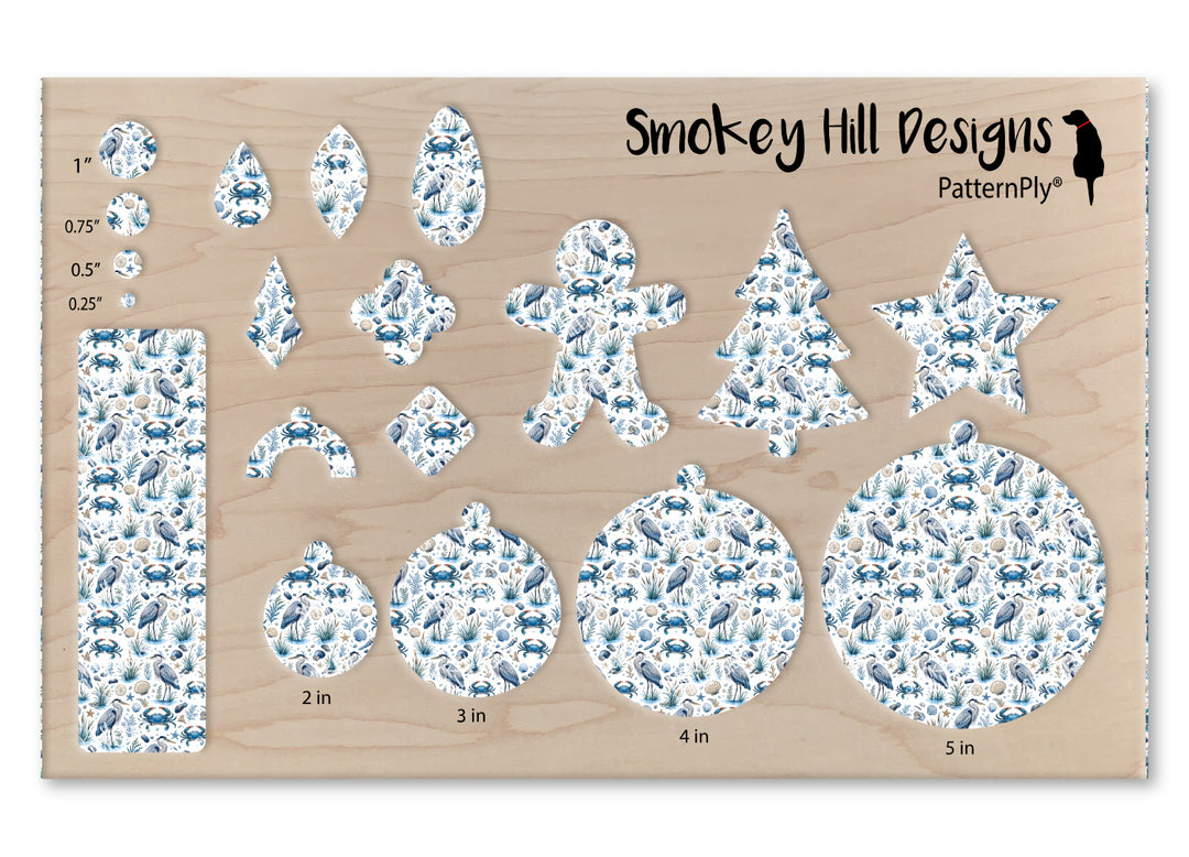 PatternPly® Scattered Blue Crab And Heron Micro