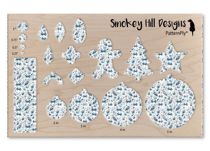 PatternPly® Scattered Blue Crab And Heron Micro