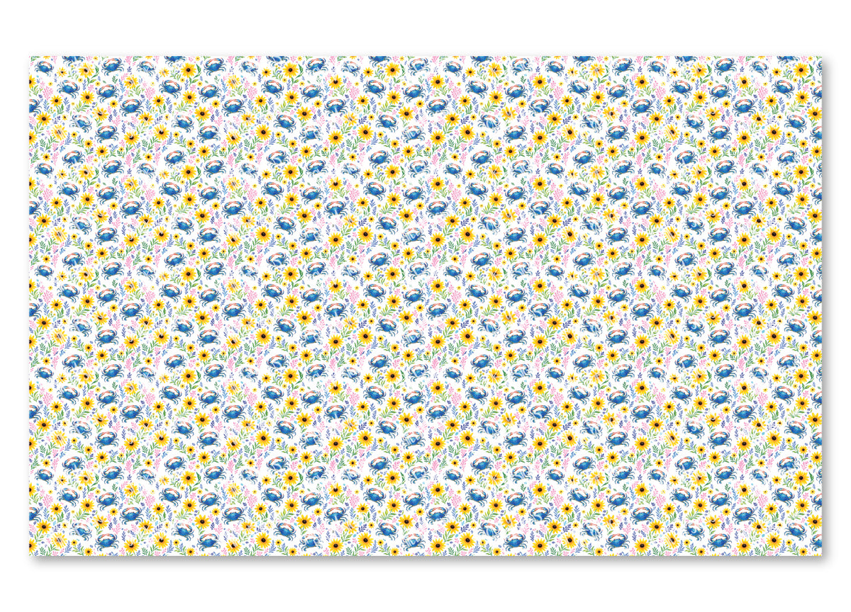 PatternPly® Scattered Blue Crab Floral Micro product photo 2