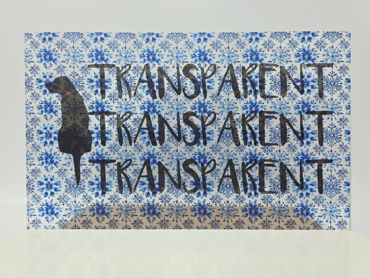 PatternPly® Transparent Chinoiserie Snowflakes sheet showing the pattern
