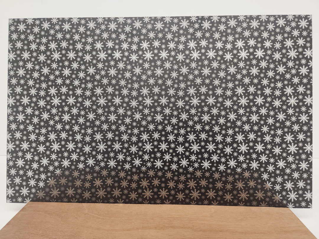 PatternPly® Scattered Snowflakes BLACK