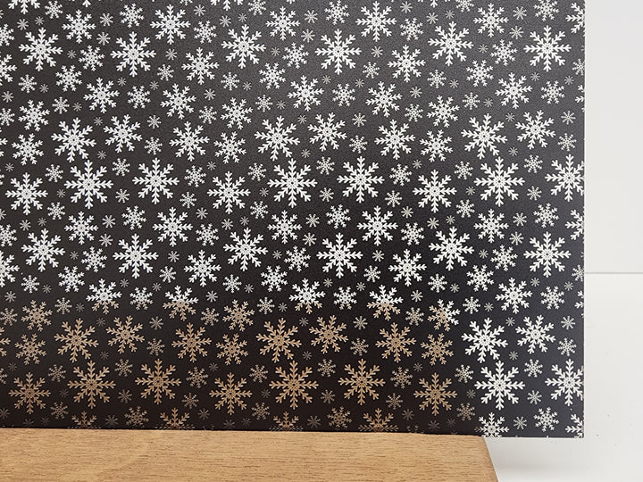 PatternPly® Scattered Snowflakes BLACK