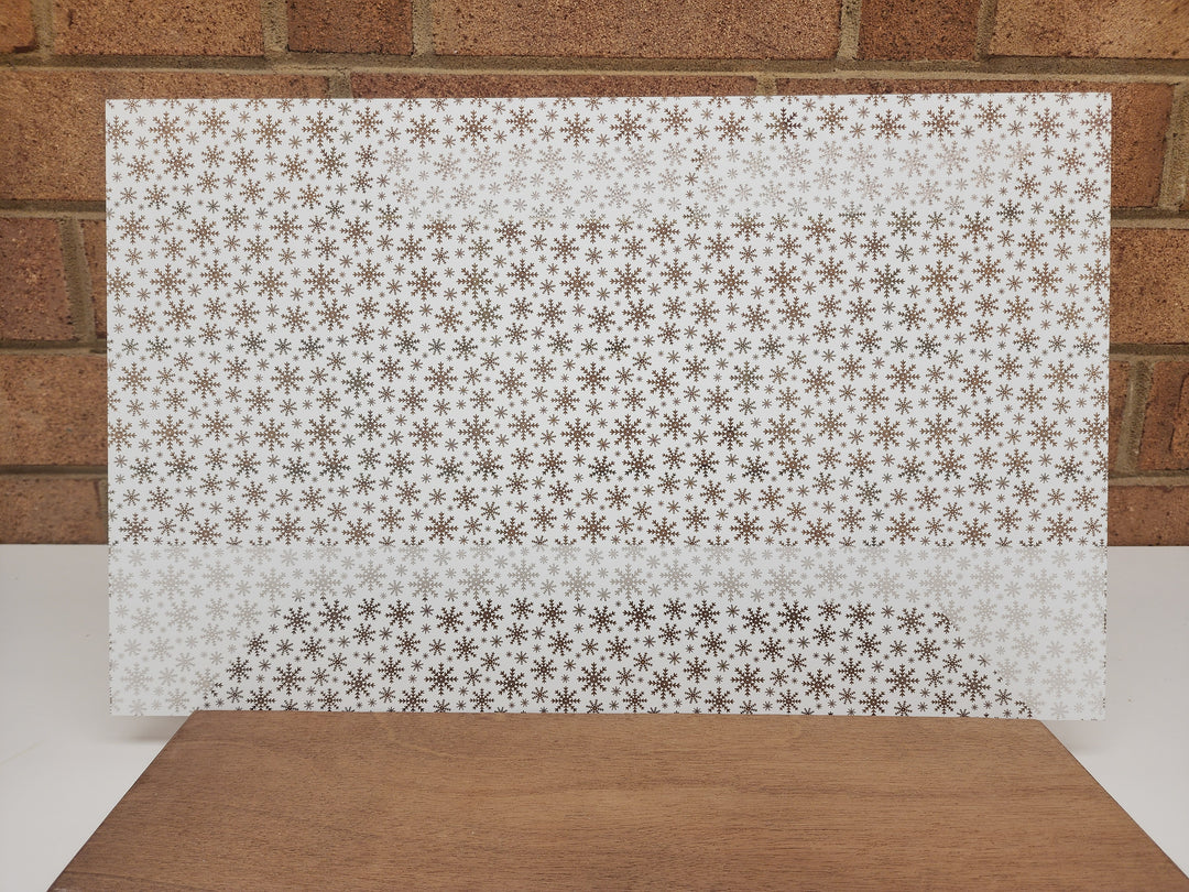 PatternPly® Scattered Snowflakes WHITE