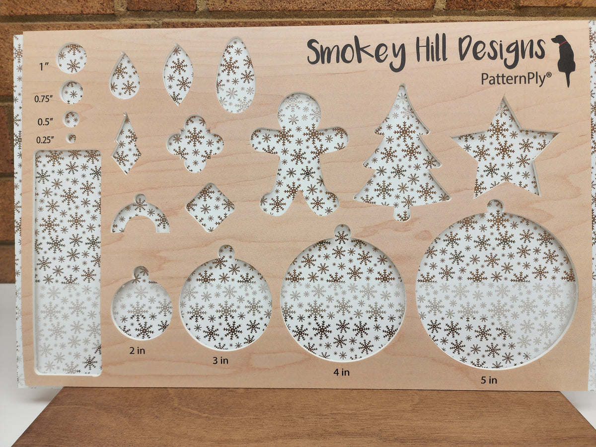 PatternPly® Scattered Snowflakes WHITE product photo 2