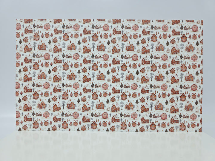 PatternPly® Full Coverage Snowy Gingerbread Village