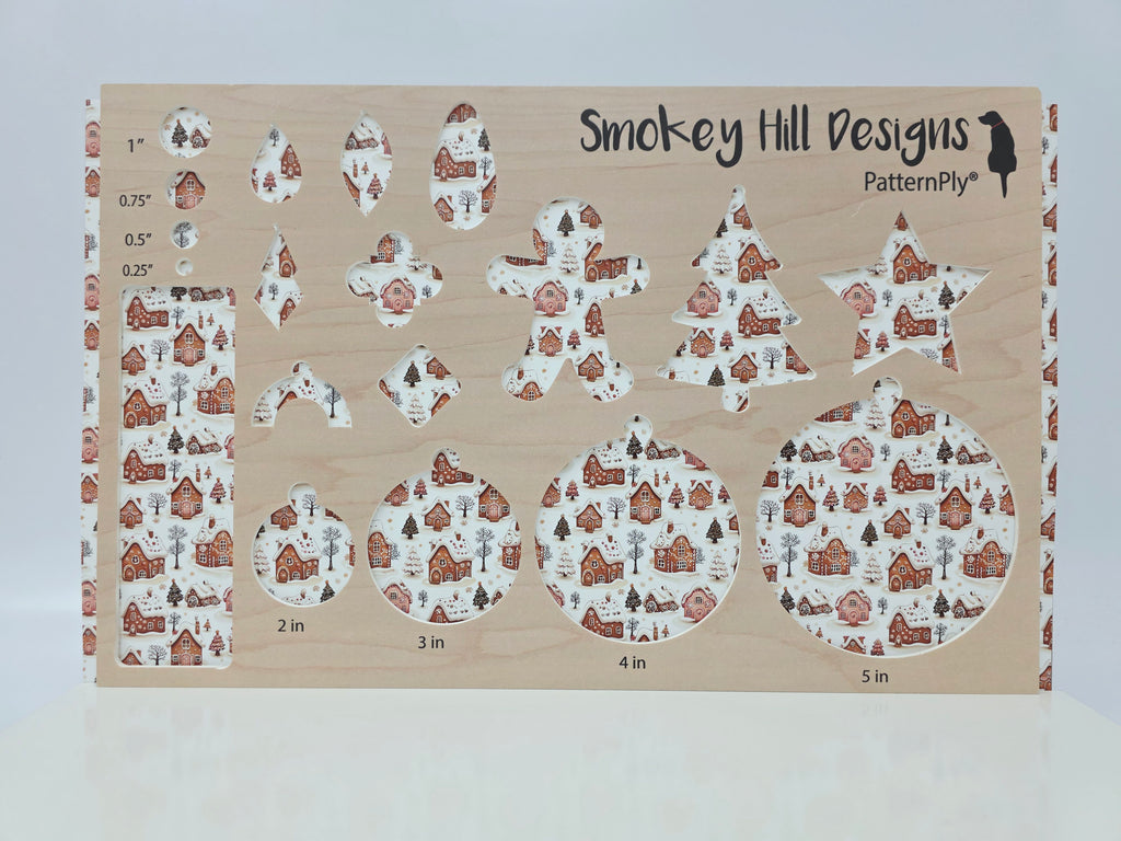 PatternPly® Full Coverage Snowy Gingerbread Village product photo 3