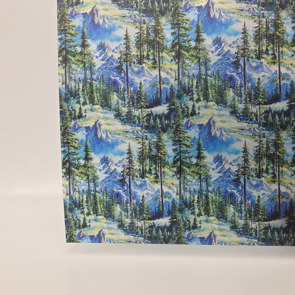 PatternPly® Transparent Snowy Mountain Forest product photo 3