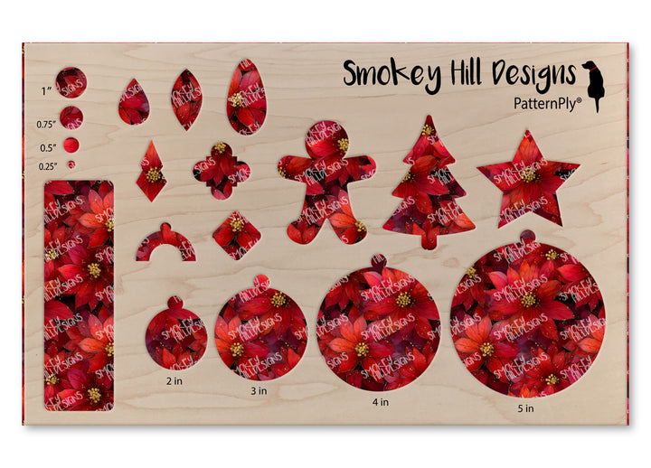 PatternPly® Full Coverage Snowy Poinsettias