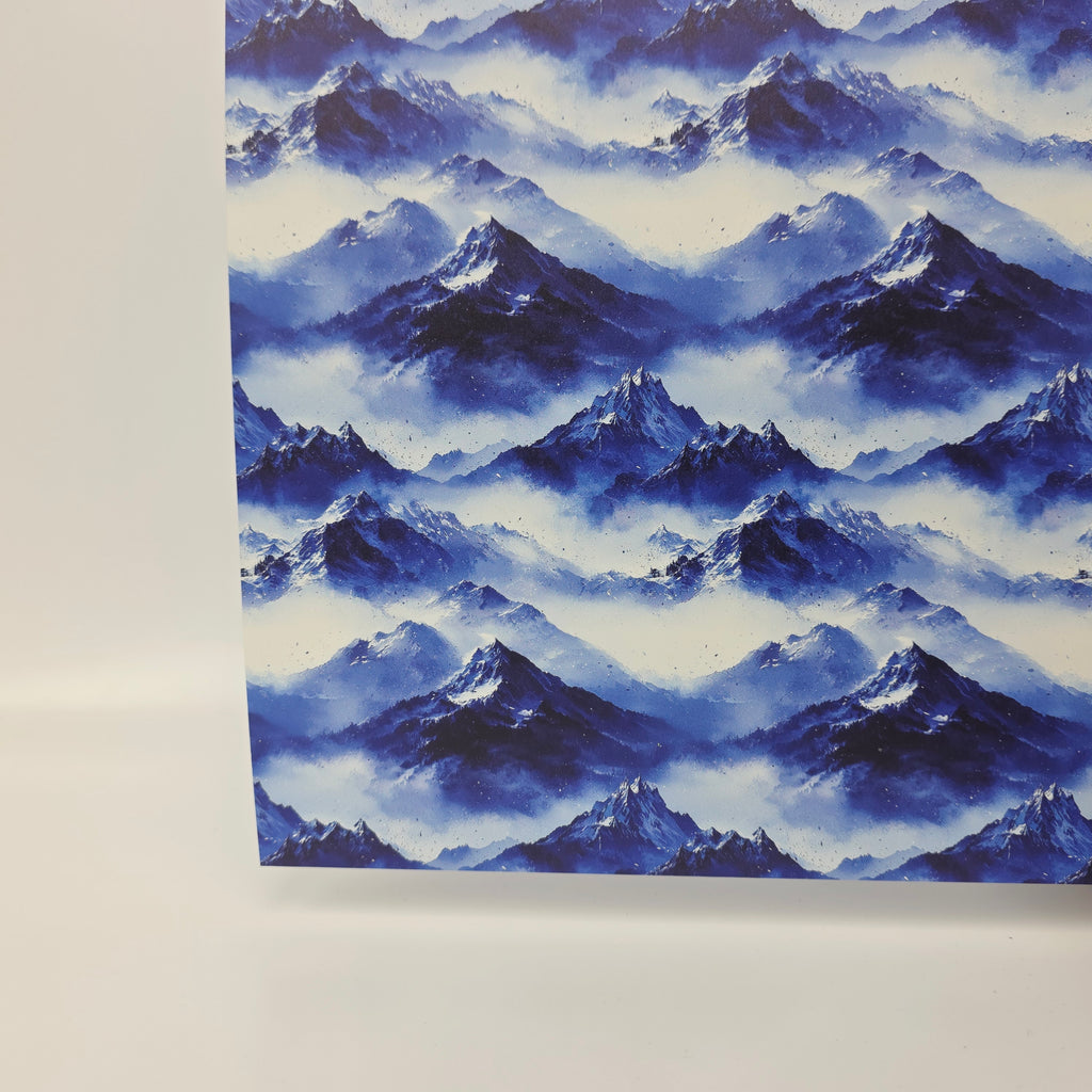 PatternPly® Full Coverage Speckled Mountains sheet showing the pattern