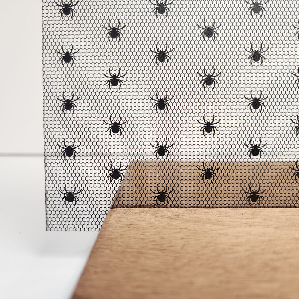 PatternPly® Scattered Spider Lace sheet showing the pattern