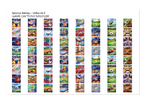 PatternPly® Full Coverage Sports Volume 2 Game On Teeny Sampler: sampler sheet of small art scene designs