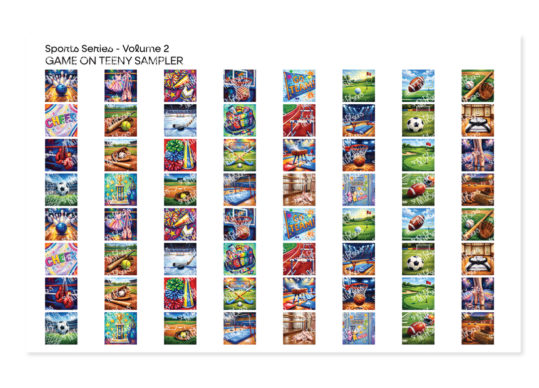 PatternPly® Transparent Sports Volume 2 Game On Teeny Sampler Teeny Sampler