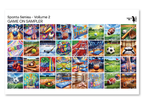 PatternPly® Transparent Sports Volume 2 Game On Sampler: sampler sheet of small art scene designs