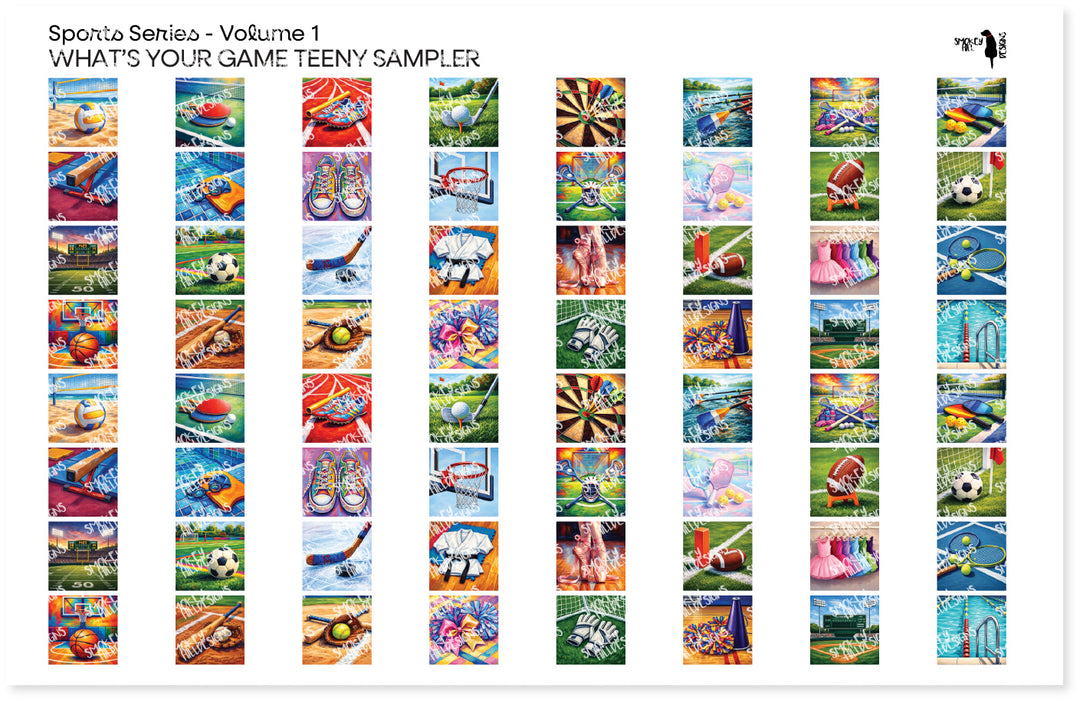 PatternPly® Full Coverage Sports Volume 1 Whats Your Game Teeny Sampler Teeny Sampler