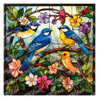 PatternPly® Transparent Spring Bird Party sheet showing the pattern