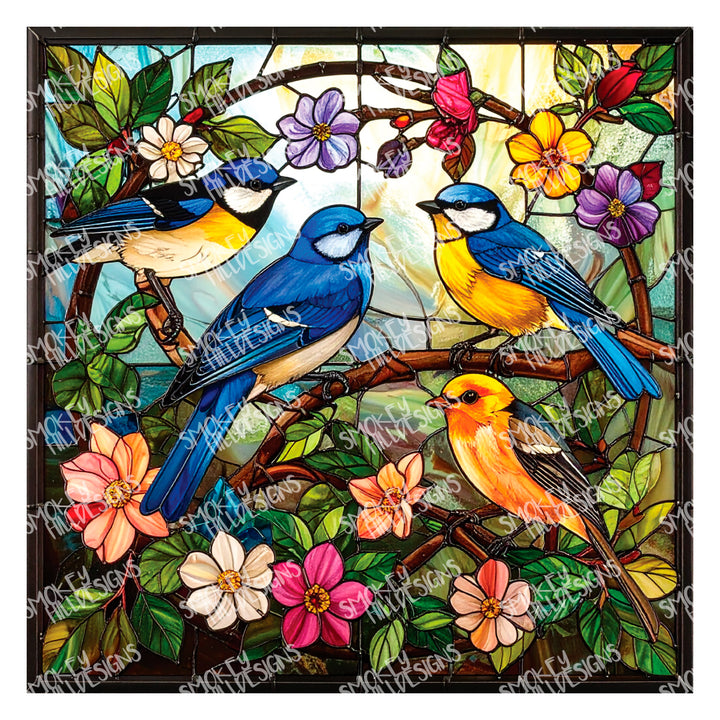 PatternPly® Transparent Spring Bird Party