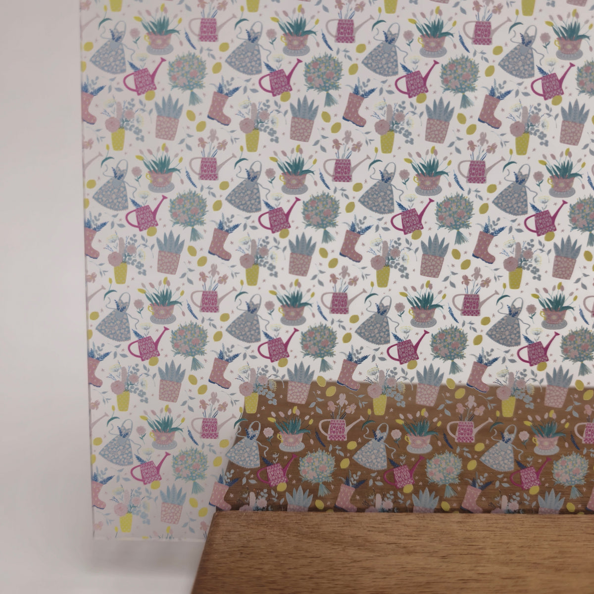 PatternPly® Scattered Spring Gardening sheet showing the pattern