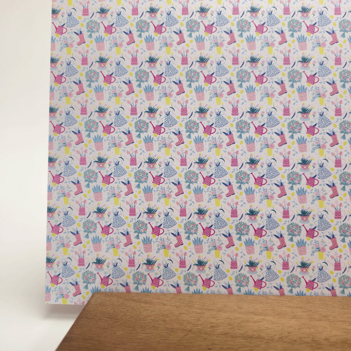PatternPly® Full Coverage Spring Gardening sheet showing the pattern
