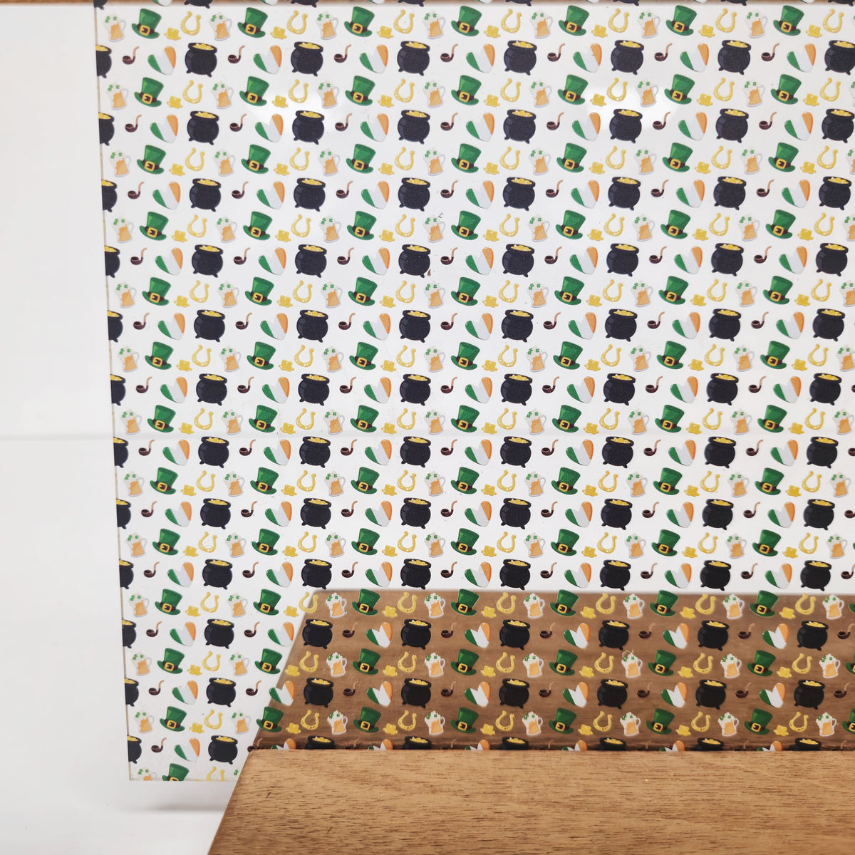 PatternPly® Scattered St. Patrick's Icons sheet showing the pattern