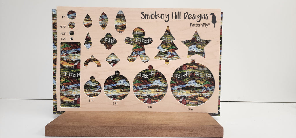 PatternPly® Full Coverage Stained Glass Farmland product photo 2