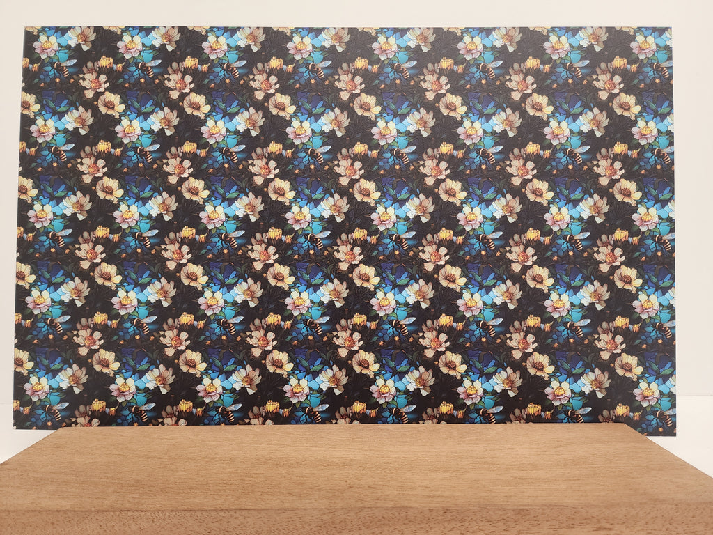 PatternPly® Full Coverage Stained Glass Bees and Flowers product photo 3