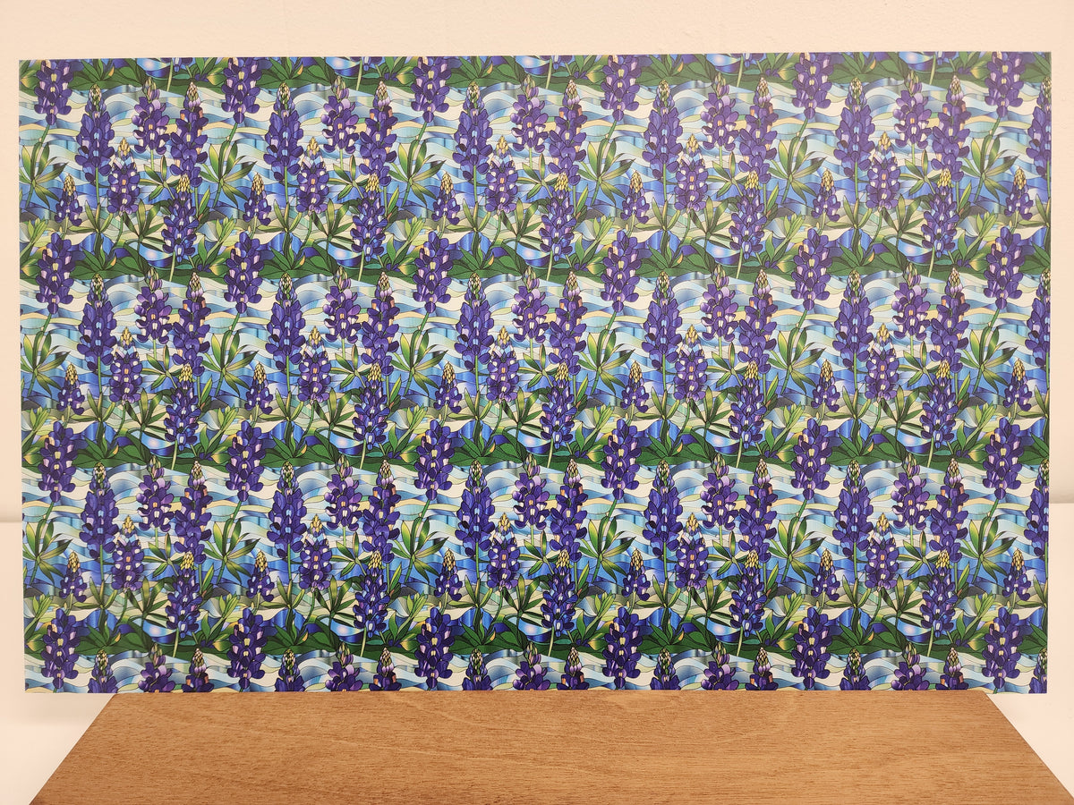 PatternPly® Full Coverage Stained Glass Bluebonnets product photo 3