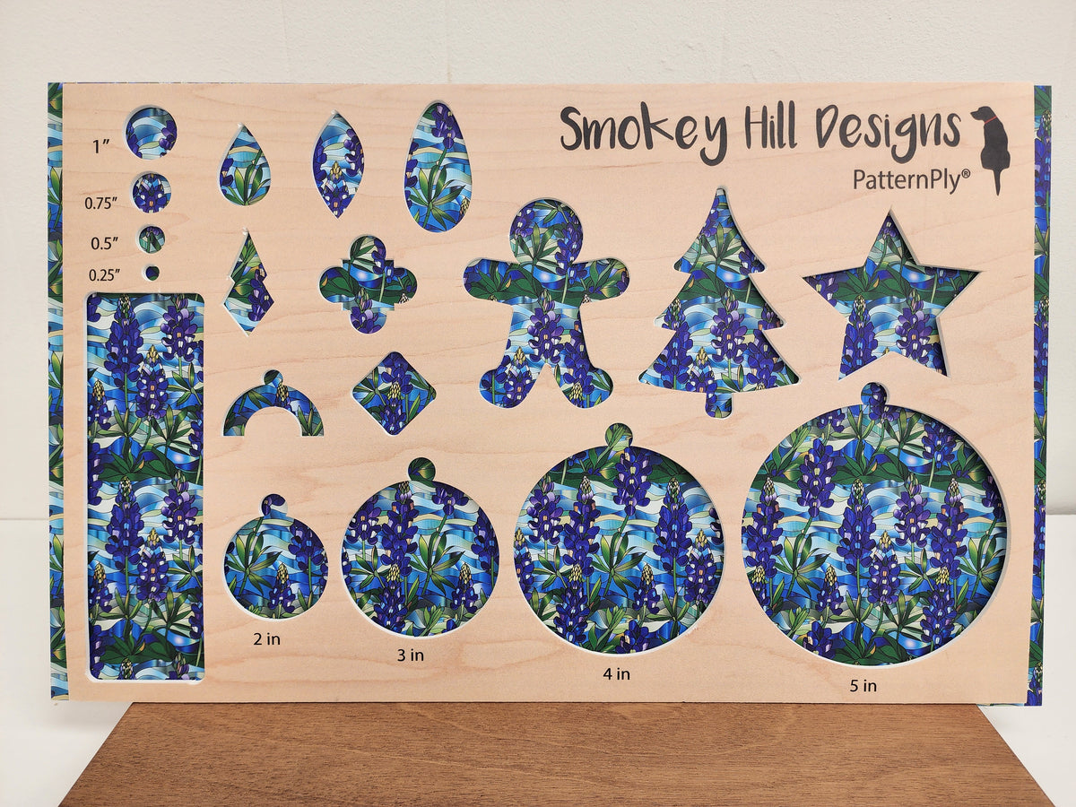 PatternPly® Full Coverage Stained Glass Bluebonnets product photo 2