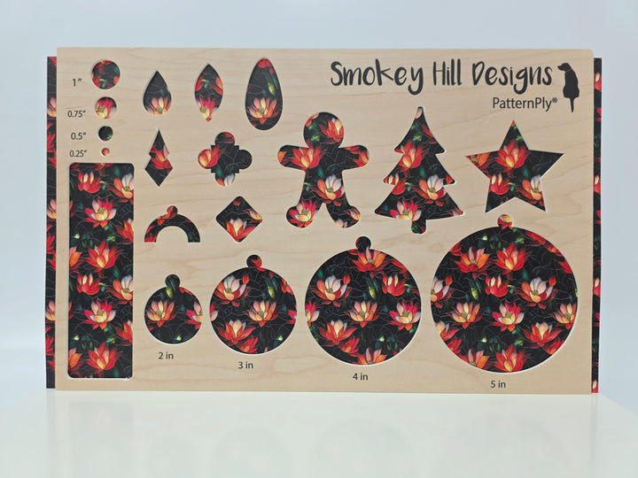 PatternPly® Full Coverage Stained Glass Christmas Cactus