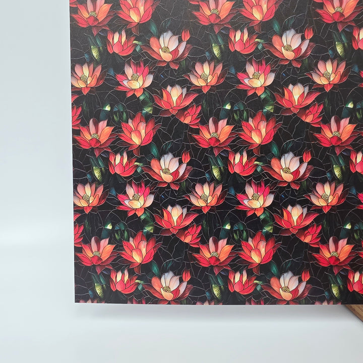 PatternPly® Full Coverage Stained Glass Christmas Cactus