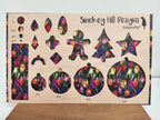 PatternPly® Full Coverage Stained Glass Colorful Tulips Large product photo 2